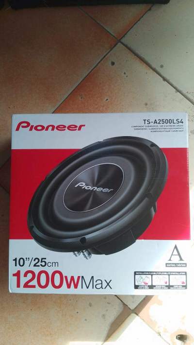PIONEER TS-A2500LS4 COMPONENT SUBWOOFER
